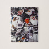 Puzzle Bouledogue sur la moto (Vertical)