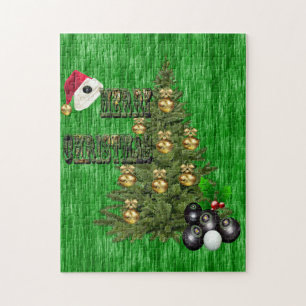 Puzzle Boules de pelouse Design de Noël,