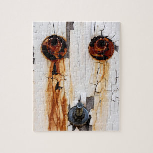 Puzzle Boulons rouillés Noix Peinture Peeling