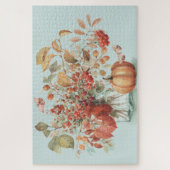 Puzzle Bouquet d'aquarelle Rustique Citrouille Fall Foliq (Vertical)