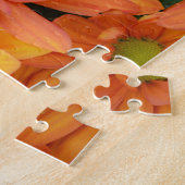 Puzzle Bouquet de belles fleurs orange (Côté)