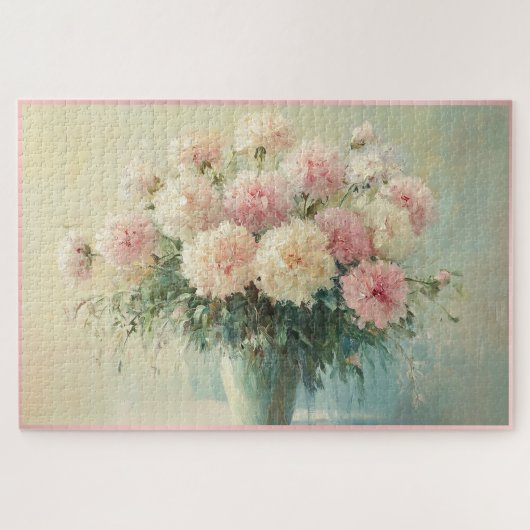Puzzle Bouquet de fleurs aux pastels doux (Horizontal)