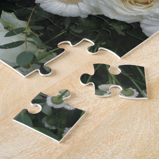 Puzzle Bouquet de fleurs blanches (Côté)