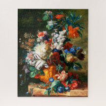 Bouquet de fleurs dans un Urn  Jan van Huysum