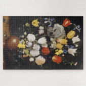 Puzzle Bouquet de fleurs dans un vase de terre (1610) (Horizontal)