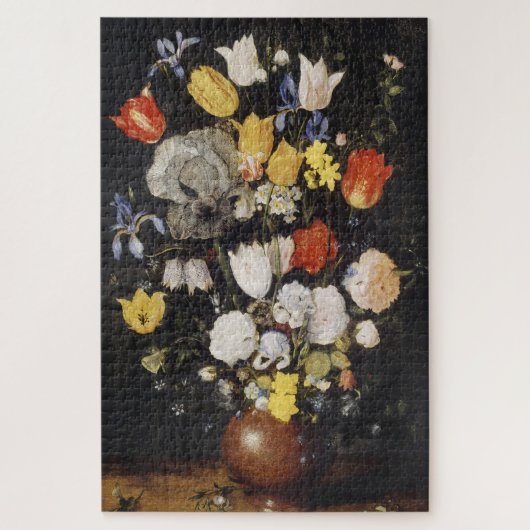 Puzzle Bouquet de fleurs dans un vase de terre (1610) (Vertical)