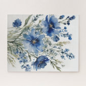 Puzzle Bouquet de fleurs Elégante aquarelle (Horizontal)