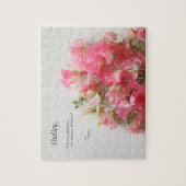 Puzzle Bouquet de pois rose (Vertical)