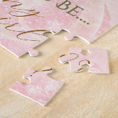 Puzzle Bouquet de roses au nœud papillon Sunset Blush - F (Côté)