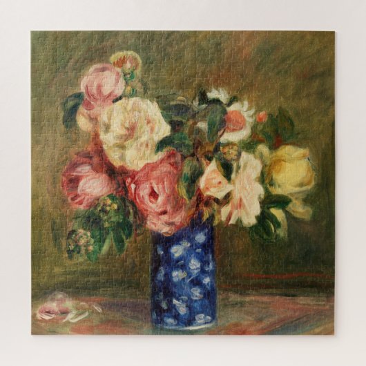 Puzzle Bouquet de Roses de Renoir Impressionniste Peintur (Vertical)