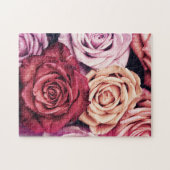 Puzzle Bouquet de roses roses (Horizontal)