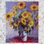 Puzzle Bouquet de tournesols de Claude Monet, Art Vintage<br><div class="desc">Bouquet of Sunflowers (1881) de Claude Monet est un vintage impressionniste peinture à la morue florale d'art. Fleurs jaunes fleuries du jardin. Un bouquet de tournesol de saison estivale dans un vase. À propos de l'artiste : Claude Monet (1840-1926) est un fondateur du mouvement de peinture impressionniste française, dont la...</div>