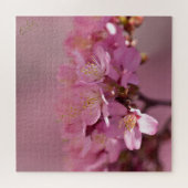 Puzzle Bouquet délicat de fleurs de cerisier Sakura rose (Horizontal)