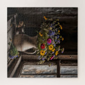 Puzzle Bouquet Fleur sauvage vintage (Horizontal)