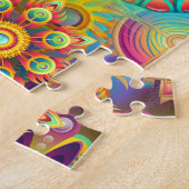 Puzzle Bouquet Floral coloré Mandala (Côté)