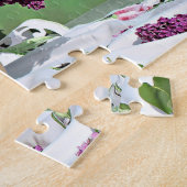Puzzle Bouquet Floral violet et blanc Lilacs Photo (Côté)