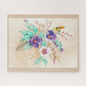 Puzzle Bouquet Pansies (Horizontal)