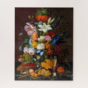 Puzzle Bouquet victorien, 1850-1855 par Severin Roesen