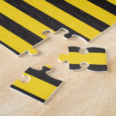 Puzzle Bourdon Noir Jaune Lignes Horizontales Abeille à B (Côté)