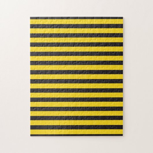 Puzzle Bourdon Noir Jaune Lignes Horizontales Abeille à B (Vertical)