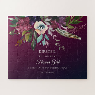 Puzzle Bourgogne Floral Splendor Be My Flower Girl