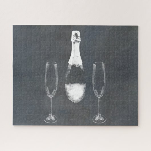 Puzzle Bouteille de Champagne (Horizontal)