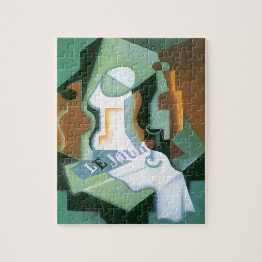 Puzzle Bouteille et plat de fruits de Juan Gris, Cubisme  (Vertical)