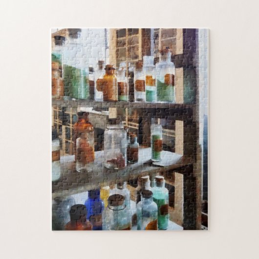 Puzzle Bouteilles de produits chimiques (Vertical)