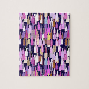 Puzzle Bouteilles de vin, couleur multi, arrière - plan