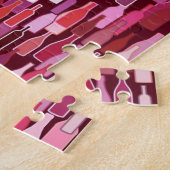 Puzzle Bouteilles de vin, nuances de prune, arrière - pla (Côté)