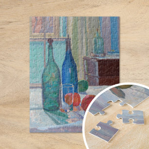 Puzzle Bouteilles et Oranges bleues et vertes   Spencer G