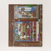 Puzzle Boutique de fleurs Fête des Mères Aquarelle (Vertical)