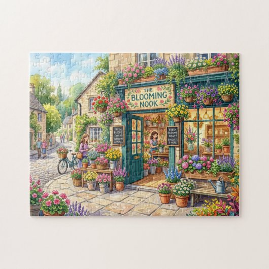 Puzzle Boutique de fleurs pittoresque (Horizontal)