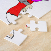 Puzzle bouton de fille rusée (Côté)