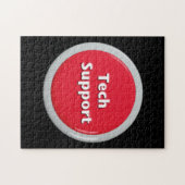 Puzzle Bouton Panique rouge du support technique (Horizontal)