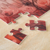 Puzzle Bovins australiens avec des roses - Saint-Valentin (Côté)