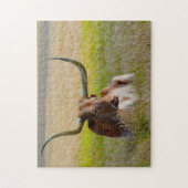 Puzzle Bovins de la Corne Longue Texas. (Vertical)