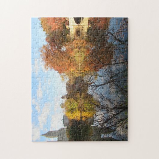 Puzzle Bow Bridge San Remo Reflections, Central Park (Vertical)