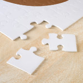 Puzzle Bow Cravate et lunettes Hipster Renard Brown (Côté)