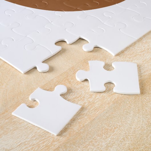 Puzzle Bow Cravate et lunettes Hipster Renard Brown (Côté)