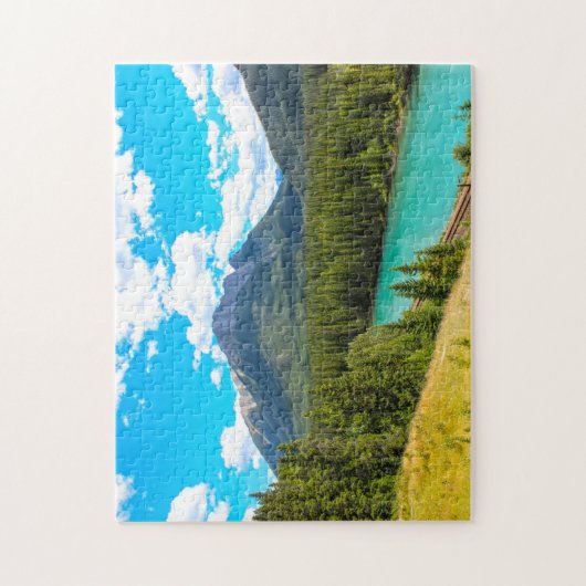 Puzzle Bow River Banff Alberta Canada. (Vertical)