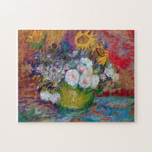 Puzzle Bowl avec fleurs, Van Gogh