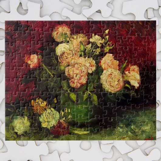 Puzzle Bowl avec Peonies et Roses par Vincent van Gogh