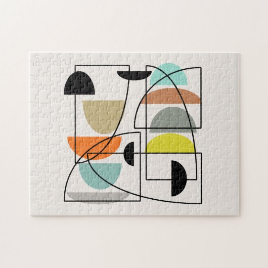 Puzzle "Bowls" modernes du milieu du siècle (Horizontal)
