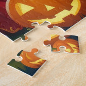 Puzzle Boxer Chiens Citrouille Halloween Funny (Côté)