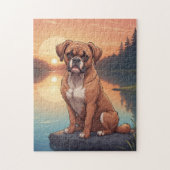 Puzzle Boxer dog (Vertical)