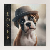 Puzzle Boxer Dog in Style (Vertical)
