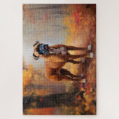 Puzzle Boxer en automne Feuilles automne Inspire (Vertical)