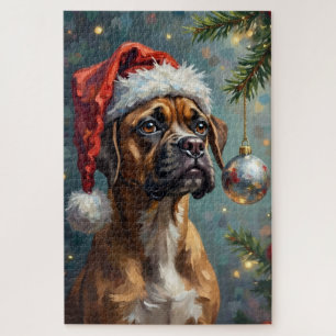 Puzzle Boxer Jouant avec Noël