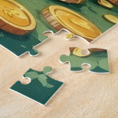 Puzzle Boxer St Patrick’s Day Joyeux Chien Chanceux (Côté)